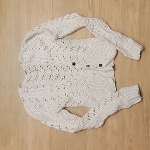 Free People crochet cardigan